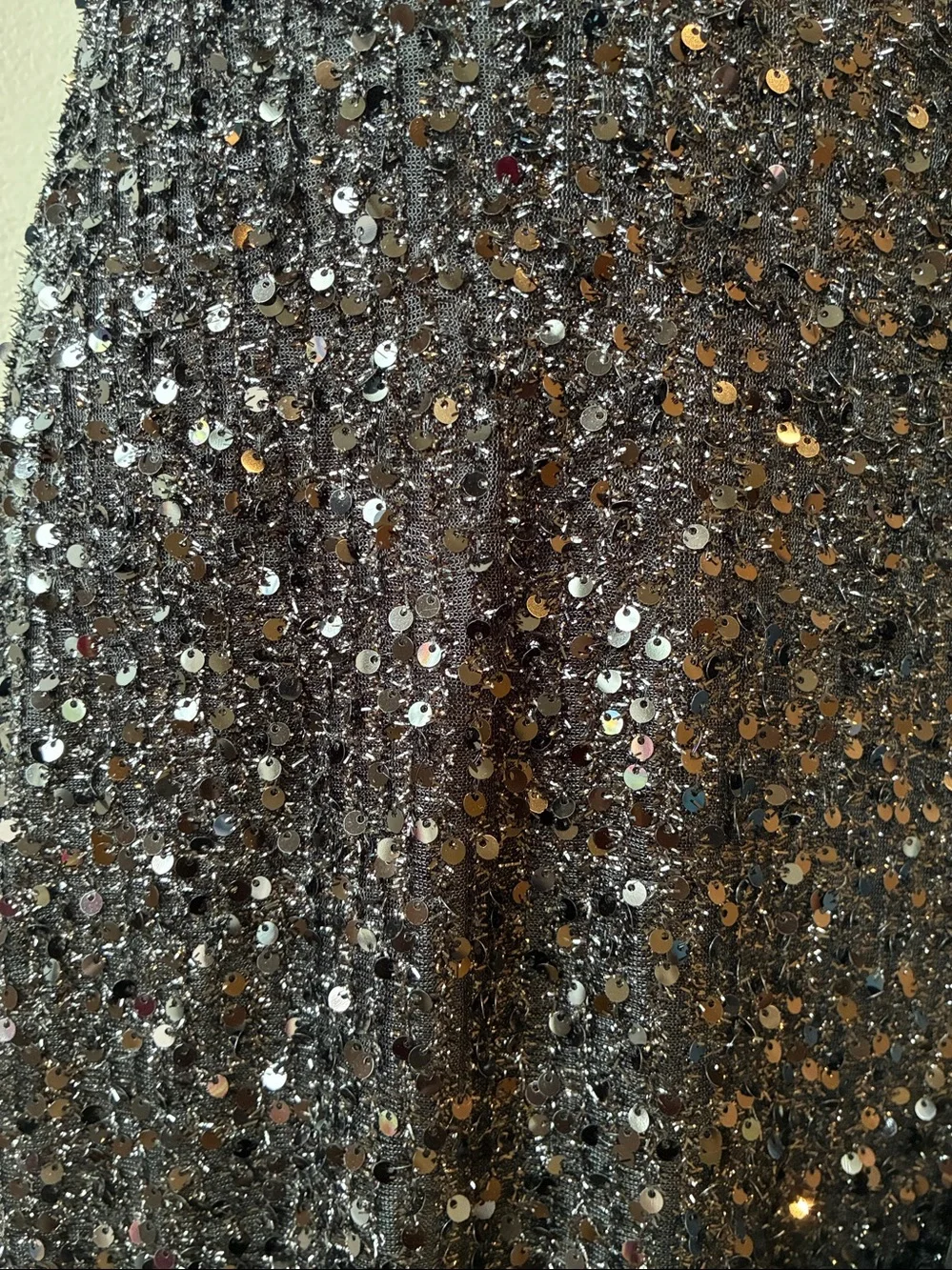 Ladivine by Cinderella Divine Black Sequin Ruffled Mermaid Dress, sz 6. NWT - Picture 5 of 10